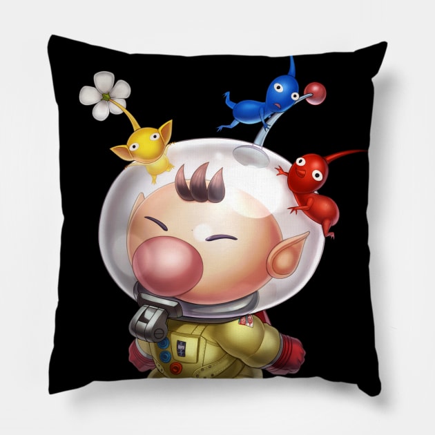 Olimar Throw Pillow Official Pikmin Merch