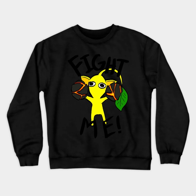 Fight Me Yellow Pikmin Crewneck Sweatshirt Official Pikmin Merch