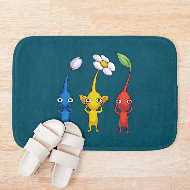 Gamer T-Shirtthree Wise Pikmin Bath Mat Official Pikmin Merch