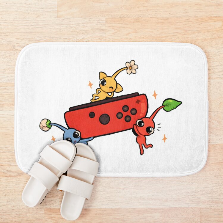 Pikmin Meme Bath Mat Official Pikmin Merch