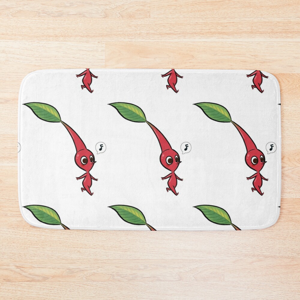 Happy Red Pikmin Bath Mat Official Pikmin Merch