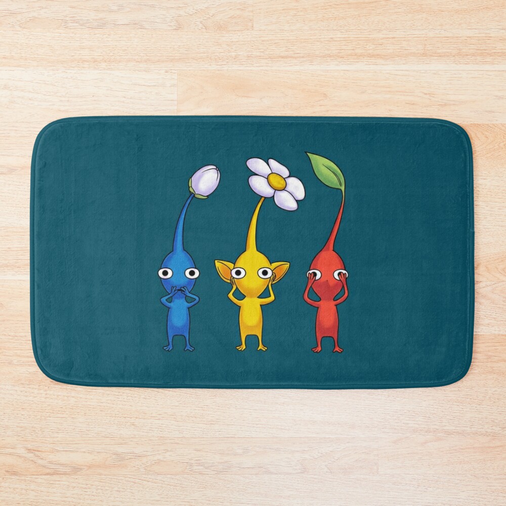 Gamer T-Shirtthree Wise Pikmin Bath Mat Official Pikmin Merch