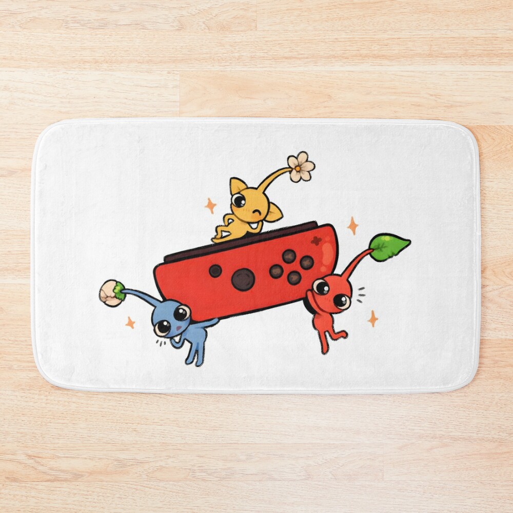 Pikmin Meme Bath Mat Official Pikmin Merch