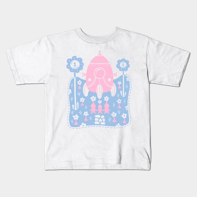 Landing Site Kids T-Shirt Official Cow Anime Merch