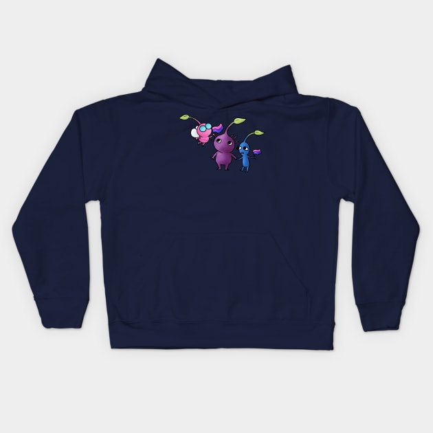 Pride Pikmin Bi Kids Hoodie Official Cow Anime Merch