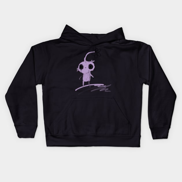 Purple Pikmin Kids Hoodie Official Cow Anime Merch