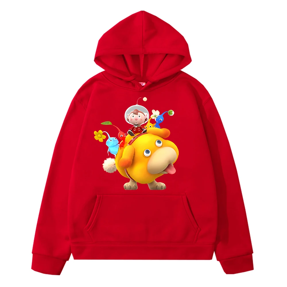 kf S53cf292bb0954edf8b9fe2d925e4bc043 Kawaii Print hoodies Pikmin anime hoodie Autumn sweatshirt Cartoon Jacket boys Fleece pullover y2k sudadera kids - Pikmin Shop