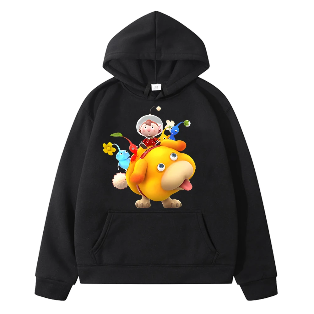 kf S82ac2a8902ef4bf0a7918cd9c576100bJ Kawaii Print hoodies Pikmin anime hoodie Autumn sweatshirt Cartoon Jacket boys Fleece pullover y2k sudadera kids - Pikmin Shop