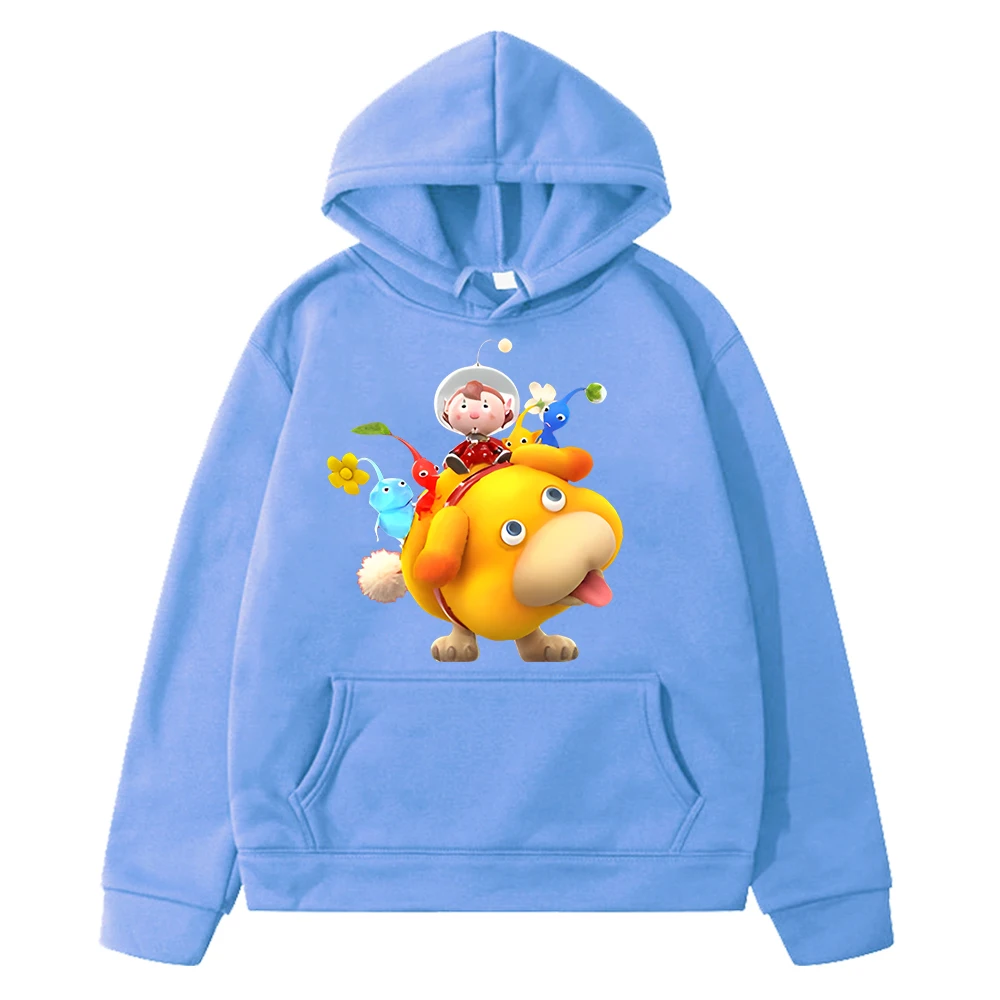 kf Sdc49ee039a484a7ca6cba851628c04a7F Kawaii Print hoodies Pikmin anime hoodie Autumn sweatshirt Cartoon Jacket boys Fleece pullover y2k sudadera kids - Pikmin Shop